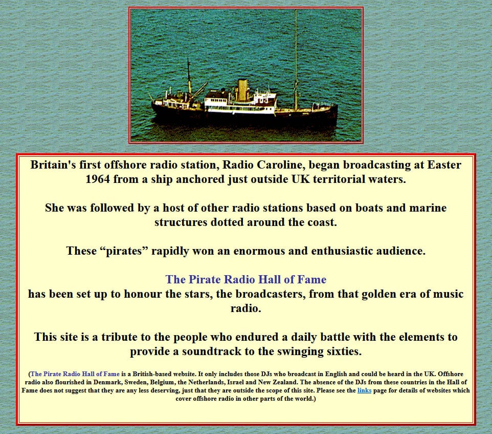 The Pirate Hall of Fame – Offshore Radio Nostalgia