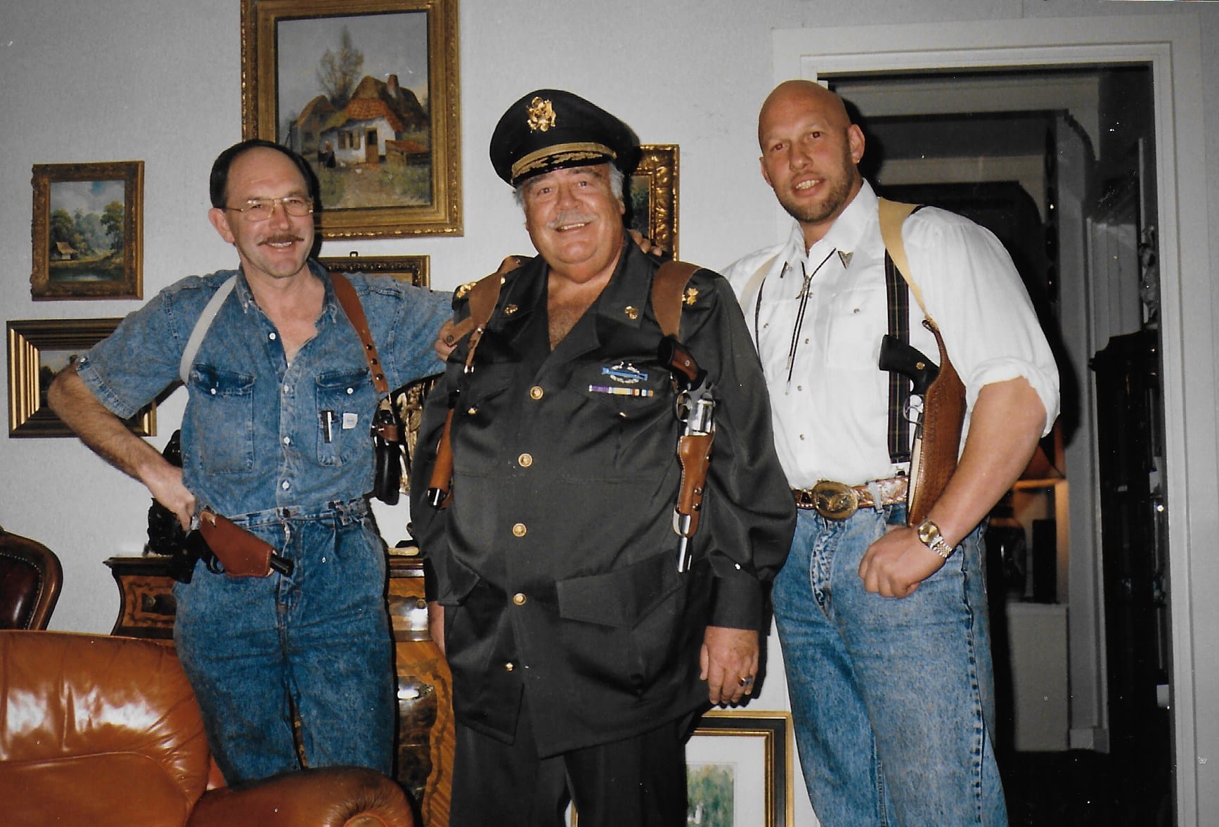 Paul Wilking en twee bodyguards (foto Hans Knot)